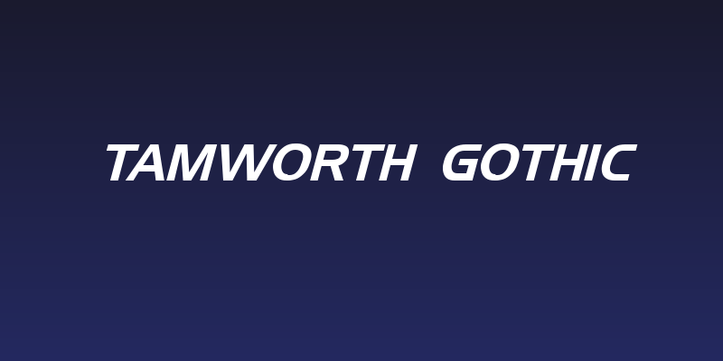 Tamworth Gothic Social Header