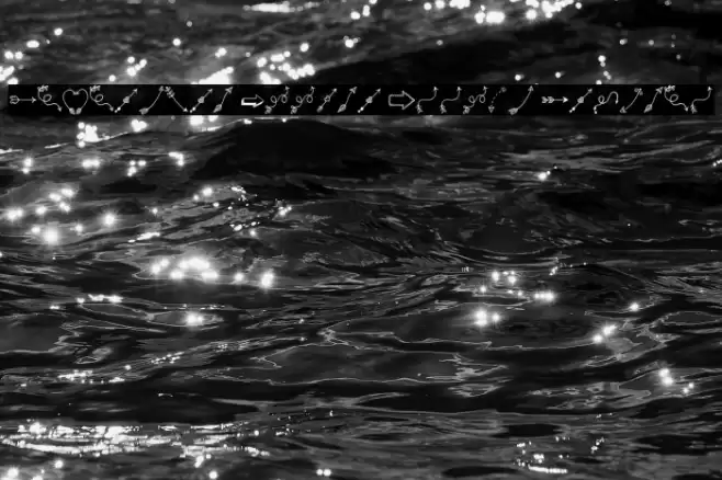 Tanaestel Doodle Arrows Regular Font examples