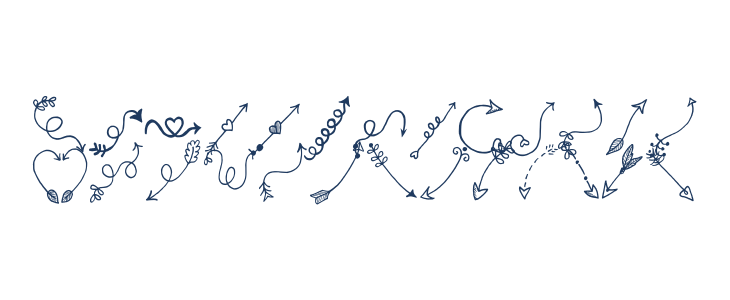 Tanaestel Doodle Arrows Regular Lowercase