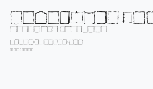 Tanaestel Doodle Frames Regular Business Card