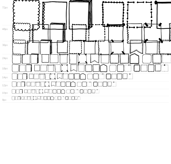 Tanaestel Doodle Frames Regular Waterfall