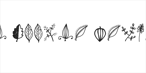 Tanaestel Doodle Leaves Regular Logo