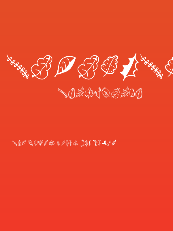 Tanaestel Doodle Leaves Regular Poster