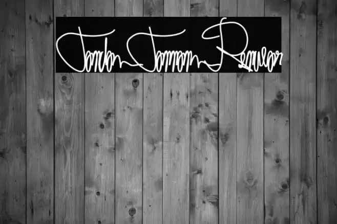 Tanda Tangan Regular Font examples