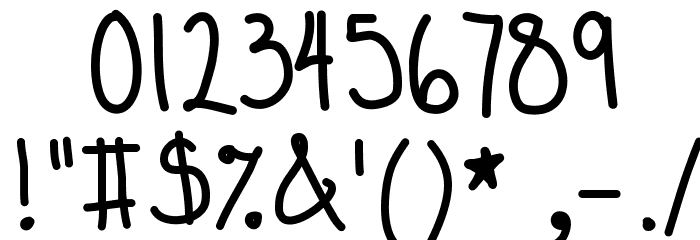 Tandy Lee Font OTHER CHARS