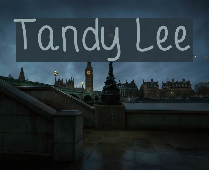 Tandy Lee Font examples