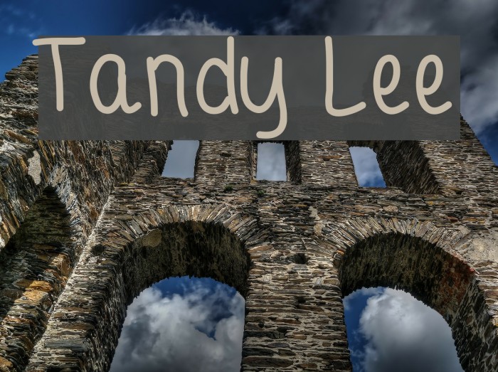 Tandy Lee Font examples