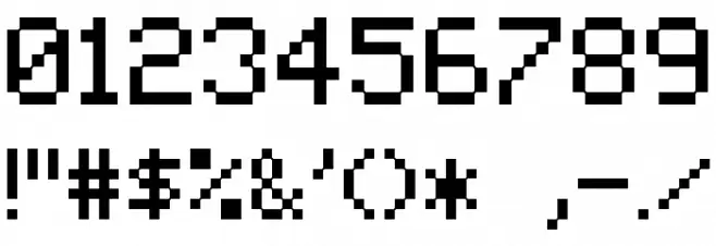 Tandysoft Font OTHER CHARS