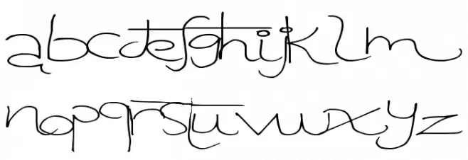 TangentPrint フォント 大文字