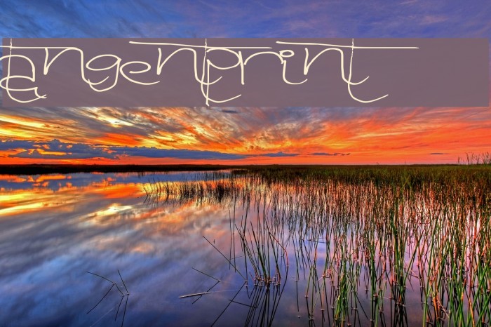 TangentPrint Font examples