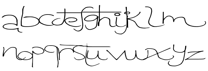 TangentPrint Font LOWERCASE