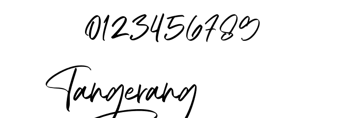 Tangerang Font OTHER CHARS