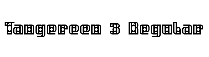 Tangereen 3 Regular Schriftart