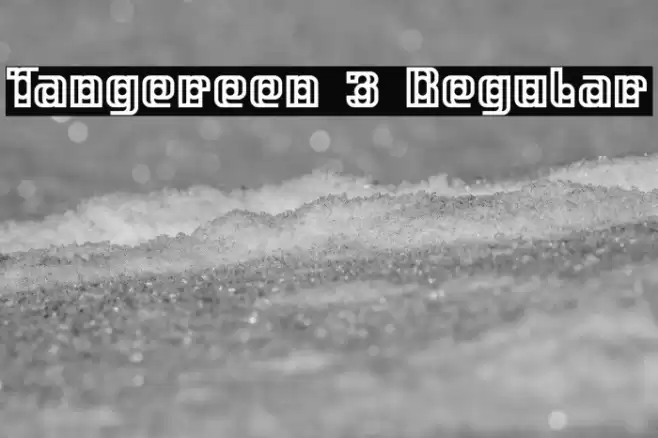 Tangereen 3 Regular Font examples