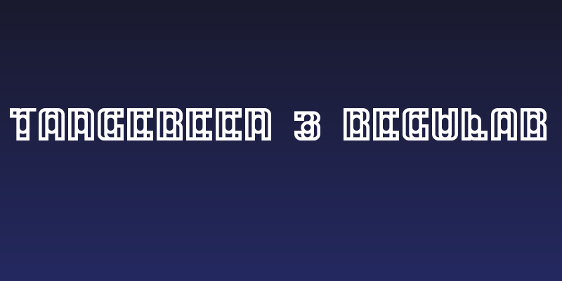 Tangereen 3 Regular Social Header