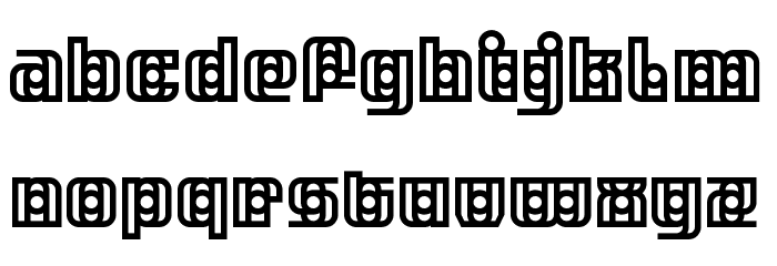 Tangereen 3 Regular Font LOWERCASE