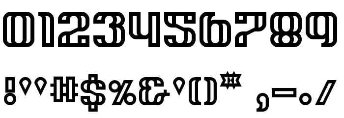 Tangereen Regular Font OTHER CHARS