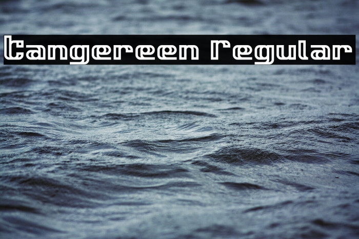 Tangereen Regular Font examples
