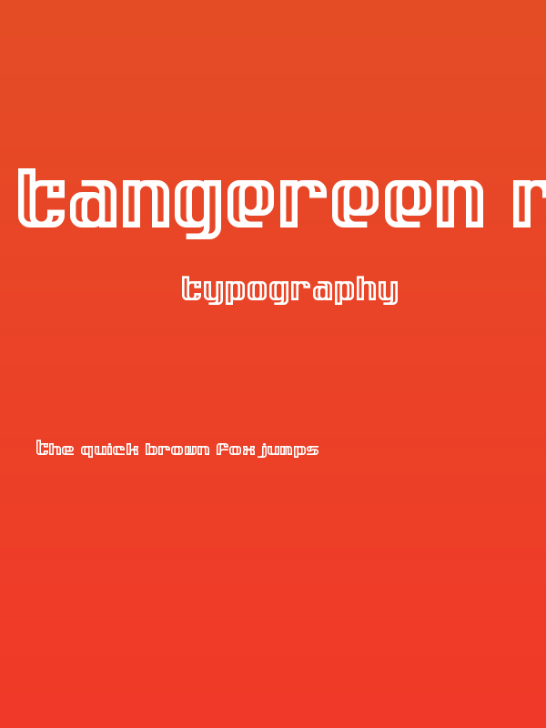 Tangereen Regular Poster