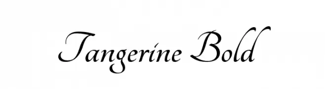 Tangerine Bold Font