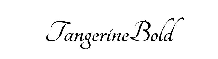 Tangerine Bold  Frei Schriftart Herunterladen