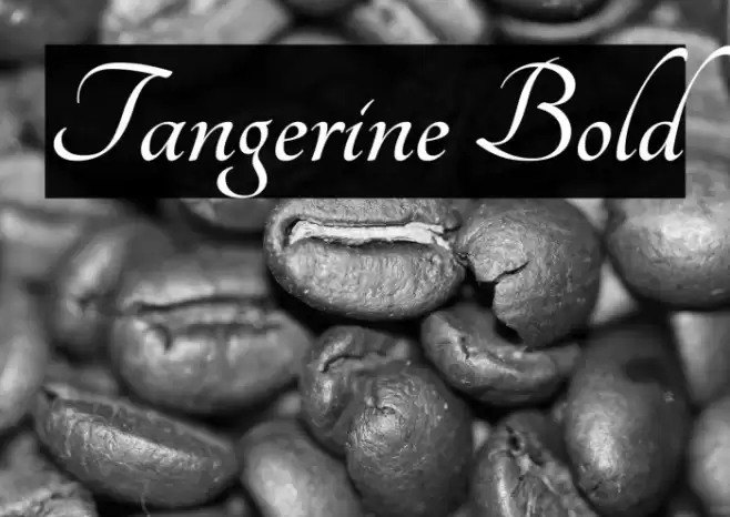 Tangerine Bold Font examples