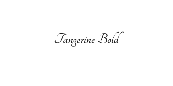 Tangerine Bold Logo