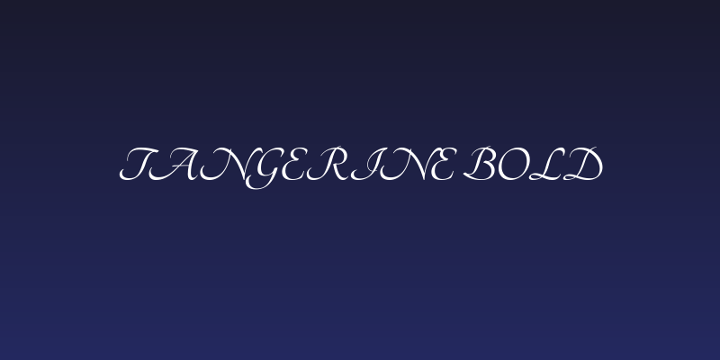 Tangerine Bold Social Header