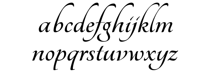 Tangerine Bold Font LOWERCASE
