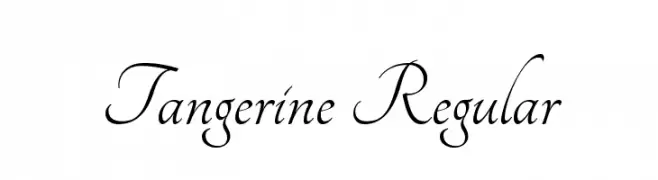 Tangerine Regular  Frei Schriftart Herunterladen