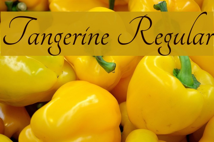 Tangerine Regular Font examples