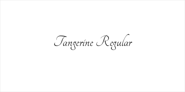 Tangerine Regular Logo