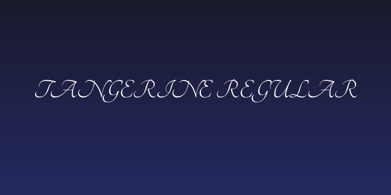 Tangerine Regular Social Header