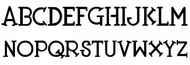 Tangerine フォント 大文字