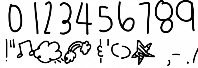 TangerineMangos Font OTHER CHARS