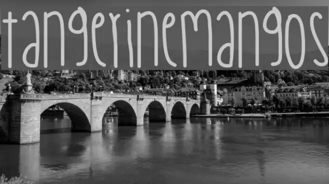 TangerineMangos Font examples