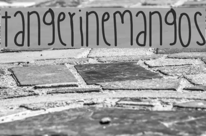 TangerineMangos Font examples