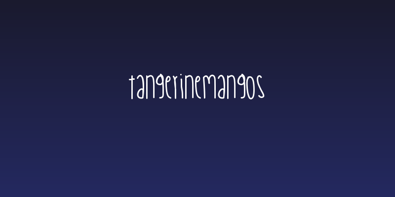 TangerineMangos Social Header