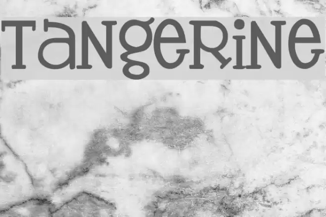 Tangerine Font examples
