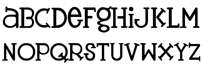 Tangerine Font LOWERCASE