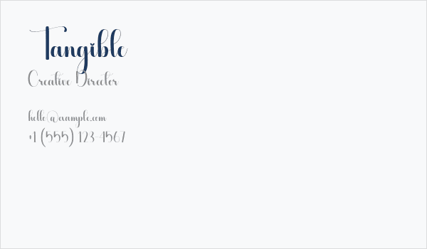Tangible Business Card