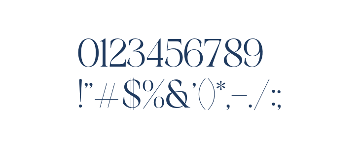 Tangier-Regular Other Characters