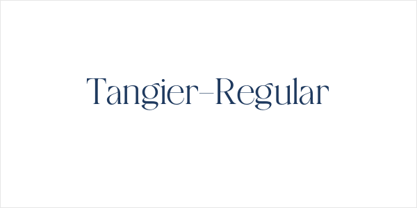 Tangier-Regular Logo