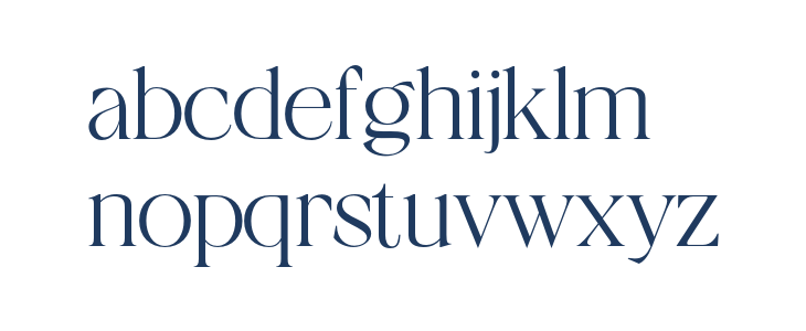 Tangier-Regular Lowercase