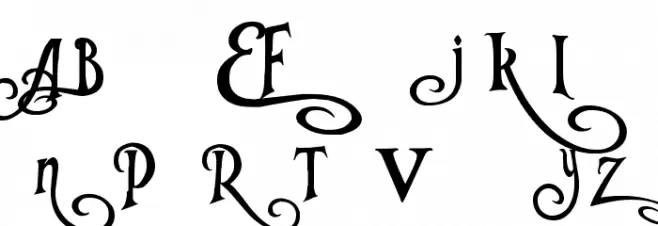 Tangled Font Litere mari