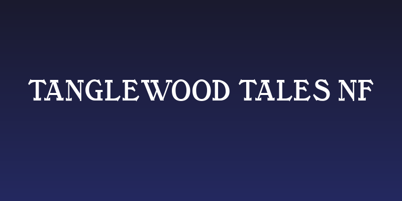 Tanglewood Tales NF Social Header
