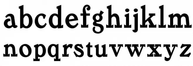 Tanglewood Tales NF Schriftart Kleinbuchstaben