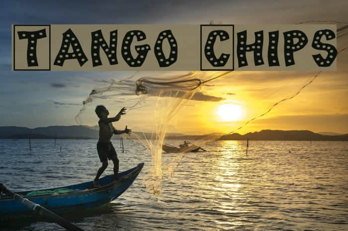 Tango Chips Font examples