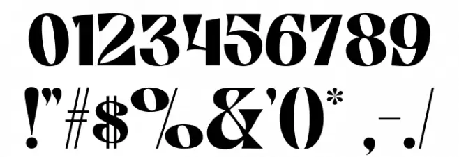 Tango Demo Regular Font OTHER CHARS