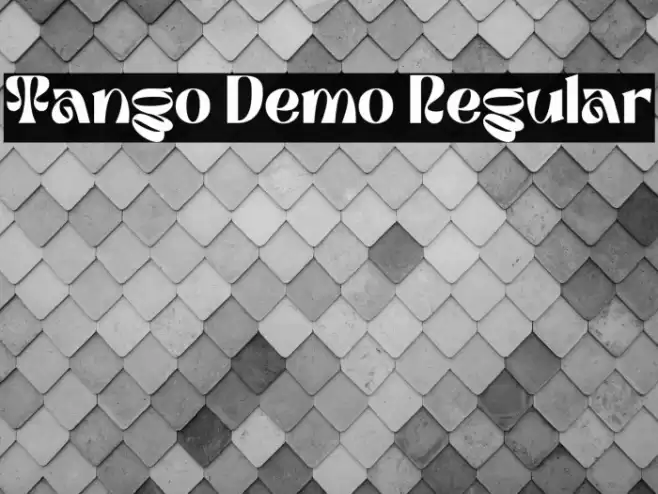 Tango Demo Regular Font examples